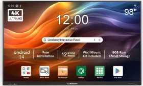 Limeberry SP-IWB-982098 98 inch Ultra HD 4K Interactive Flat Panel