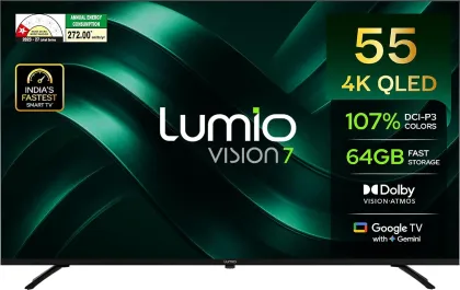 Lumio Vision 7 II 2026 55 inch Ultra HD 4K Smart QLED TV (FTW3-ADSK)