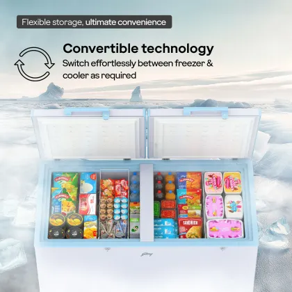 Godrej DH ESNCH 530D 2HCLP RW 505 L Double Door Deep Freezer