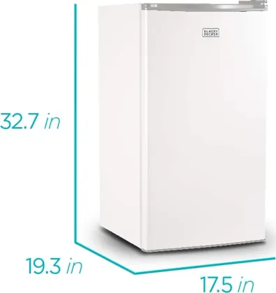 BLACK+DECKER BCRK32W 3.2 Cu Ft Single Door Mini Refrigerator