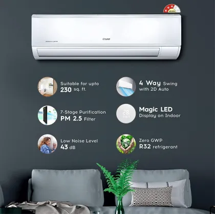 Cruise CWCVBF-VQ1S243 2 Ton 3 Star 2023 Inverter Split AC