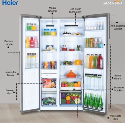 Haier HES-690IM-P 630 L Side by Side Refrigerator