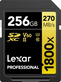 Lexar Professional 1800x 256GB SDXC UHS-II/U3 Memory Card