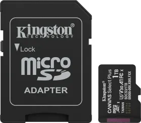 Kingston Canvas Select Plus 1TB UHS-I Class 10 Memory Card