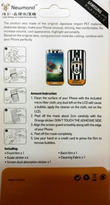 Newmond NMS-1 Color Shining & Protective Film Juventus, Since 1897, Football Club Mobile Skin Multi-color