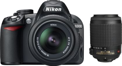 Nikon D3100 (with AF-S 18 - 55 mm VR Kit + Nikon AF-S DX VR Zoom-Nikko DSLR Camera)