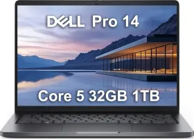 Dell Pro 14 PC14250 Laptop (Intel Core 5 120U/ 32GB/ 1TB SSD/ Win 11)