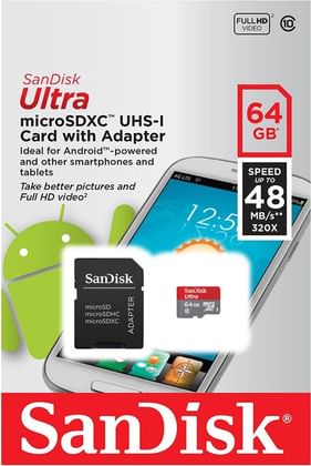 Sandisk Ultra Micro Sd 64 Gb 48 Mbps