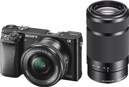 Sony ILCE-6000Y Mirrorless Camera (16-50mm & 55-210mm Lens)