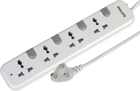 Philips CHP3441W 10 Amps 4 Sockets Surge Protector