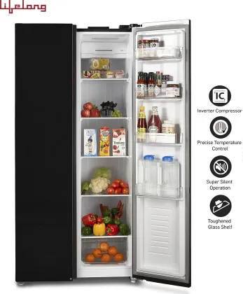 Lifelong LLSBSR505BG 505 L Side by Side Refrigerator