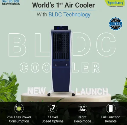 Symphony Diet 3D 30B 30 L Tower Air Cooler