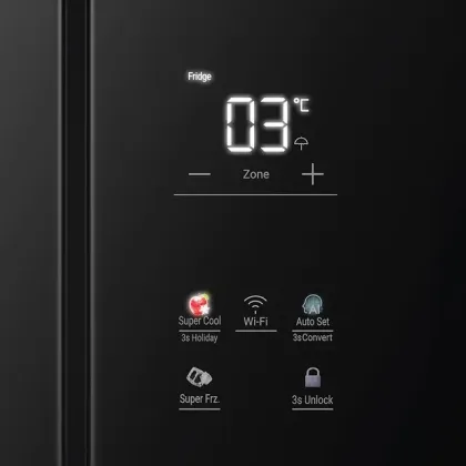 Haier HRB-600KGU1 520 L 3 Star French Door Refrigerator