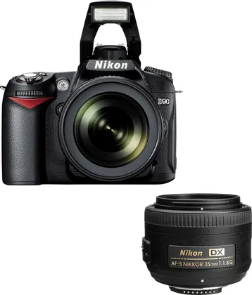 Nikon D90 with 18-105mm + 35 mm Lens