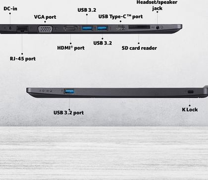 Acer TravelMate P214-53 Laptop (11th Gen Core i3/ 8GB/ 1TB 128GB SSD/ Win10 Pro)