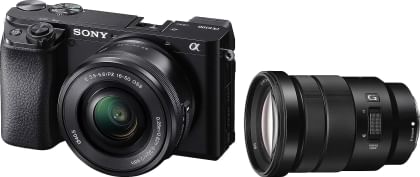 Sony a6100 24.2MP Mirrorless Camera with E 16-50mm F/3.5-5.6 OSS Lens & E 18-105mm F/4 G Lens