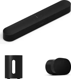 Sonos Beam Gen2 Soundbar with Sub Mini Subwoofer and Era 300 Speaker