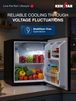 Kenstar 46VD1KS26F0 45 L 1 Star Single Door Mini Refrigerator
