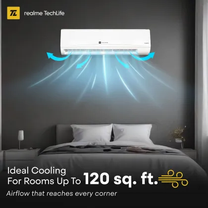 Realme TechLife 123IAA26WRMS 1.2 Ton 3 Star 2026 Inverter Split AC