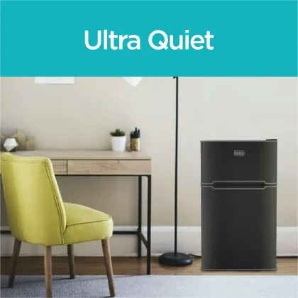 BLACK+DECKER BCRDK32B 3.1 Cu Ft Double Door Mini Refrigerator