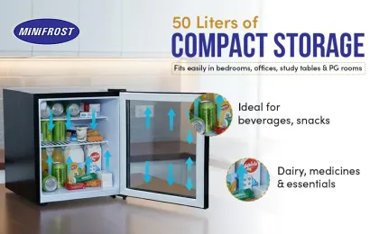 Minifrost MINI001 50 L Single Glass Door Mini Refrigerator