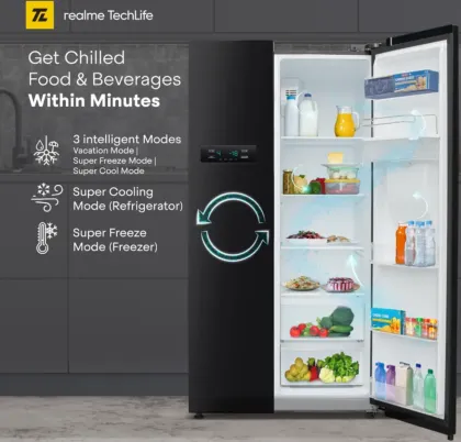 Realme TechLife 584MS025RMBD 584 L Side by Side Refrigerator