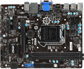MSI H81M-E34 Motherboard