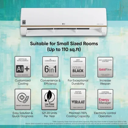 LG US-Q14GWZE 1 Ton 5 Star 2024 Inverter Split AC