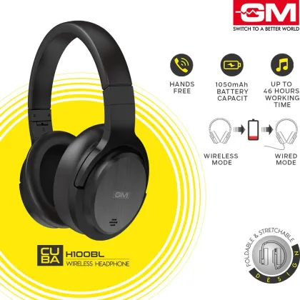 GM Cuba H100BL Wireless Headphones