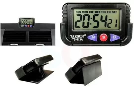 Taksun Digital Black Clock