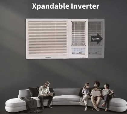 Hitachi RAW318HIEO 1.5 Ton 3 Star Inverter Window AC