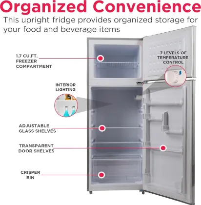 Frigidaire EFR753 7.5 Cu Ft Double Door Refrigerator