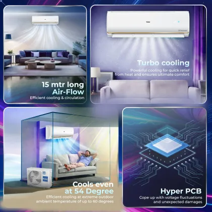 Haier HSA13VP-G3NB-I 1 Ton 3 Star 2026 Inverter Split AC