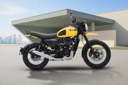 Yezdi Scrambler Fire Orange