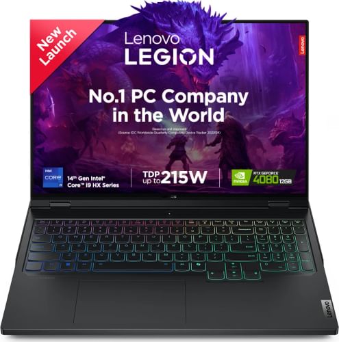 Legion Pro 7 16IRX9H 83DE001HIN Gaming Laptop (14th Gen Core i9/ 32GB/ 1TB SSD/ Win11/ 12GB RTX4080)
