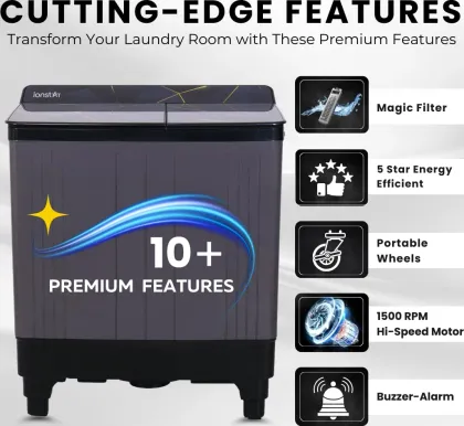 Ionstar GLOW75DLXGBS 7.5 Kg Semi Automatic Washing Machine