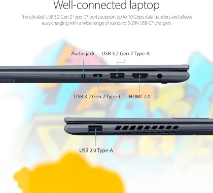 Asus Vivobook S 14 Flip TN3402QA-AS54T Laptop (AMD Ryzen 5 5600H/ 8GB/ 512GB SSD/ Win11)