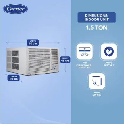 Carrier 18K ESTRELLA EX 1.5 Ton 3 Star Window AC