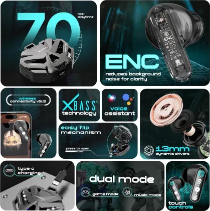 Nu Republic Cyberstud Punk True Wireless Earbuds