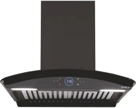 Elica Ismart Glace Nero 3446 60cm Wall Mount Chimney