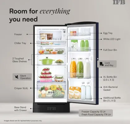 IFB IFBDC-213EYBNED 187 L 5 Star Single Door Refrigerator