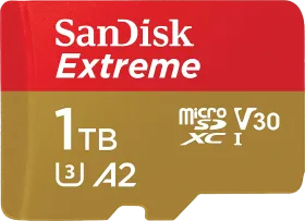 SanDisk Extreme 1TB Micro SDXC UHS-I Memory Card