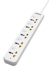 Philips SPN1358WD 5 Way Extension Socket