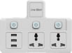 One Beat Wall Plus 10 Amps 2 Sockets Surge Protectors