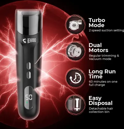 Beardo Ninja-X Pro Vacuum Trimmer