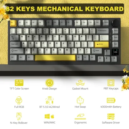 Attack Shark AJAZZ AK820 Pro Tri-mode Mechanical Keyboard - image 3