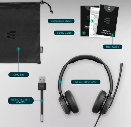 EPOS Impact 860T ANC Wired Headphones - image 5