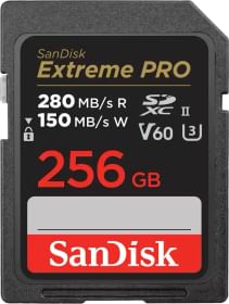 Sandisk Extreme Pro 256GB SDXC V60 UHS-II SD Card