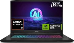 MSI Katana A17 AI B8VG-868IN Gaming Laptop (AMD Ryzen 9 8945HS/ 16GB/ 1TB SSD/ Win11 Home/ 8GB Graph)