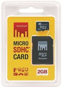 Strontium Memory Card 2GB MicroSD with Adaptor